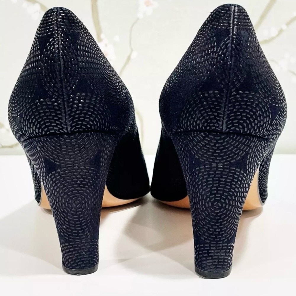 - Bruno Magli Brand - Made in Italy Inky black - Navy pump - 9.5‎ all leather!